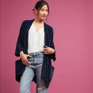 Anthropologie Chenille Cardigan